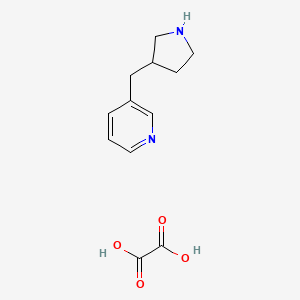 molecular formula C12H16N2O4 B1486662 3-(Pyrrolidin-3-ylmethyl)pyridine oxalate CAS No. 1018827-46-7