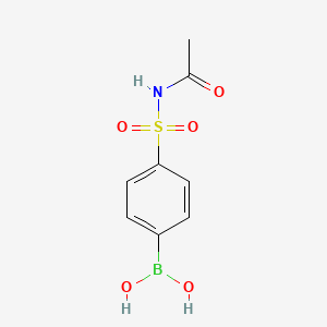 molecular formula C8H10BNO5S B1486663 4-(N-Acetylsulfamoyl)phenylboronic acid CAS No. 913835-52-6