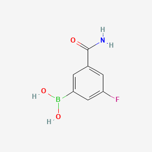 molecular formula C7H7BFNO3 B1486667 (3-Carbamoyl-5-fluorophenyl)boronic acid CAS No. 871332-66-0
