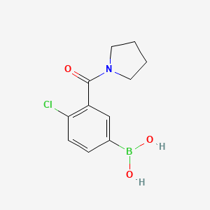 (4-Chloro-3-(pyrrolidine-1-carbonyl)phenyl)boronic acid