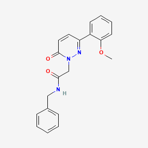 molecular formula C20H19N3O3 B14866721 N-benzyl-2-(3-(2-methoxyphenyl)-6-oxopyridazin-1(6H)-yl)acetamide 
