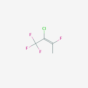 molecular formula C4H3ClF4 B1486673 2-Chloro-1,1,1,3-tetrafluorobut-2-ene CAS No. 8885276-06-2