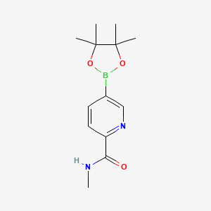 molecular formula C13H19BN2O3 B1486677 N-methyl-5-(4,4,5,5-tetramethyl-1,3,2-dioxaborolan-2-yl)picolinamide CAS No. 945863-21-8