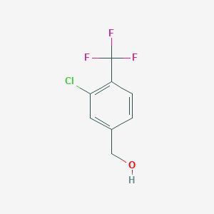 molecular formula C8H6ClF3O B1486680 3-Chloro-4-(trifluoromethyl)benzyl alcohol CAS No. 948014-51-5