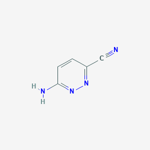 molecular formula C5H4N4 B1486690 6-Aminopyridazine-3-carbonitrile CAS No. 340759-46-8