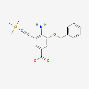 Methyl 4-amino-3-(benzyloxy)-5-[2-(trimethylsilyl)ethynyl]benzenecarboxylate