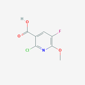 molecular formula C7H5ClFNO3 B1486692 2-Chloro-5-fluoro-6-methoxynicotinic acid CAS No. 943025-86-3