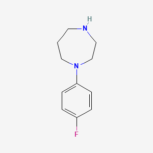 molecular formula C13H19FN2O2 B1486694 1-(4-Fluorophenyl)-1,4-diazepane CAS No. 751468-47-0