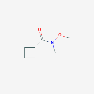molecular formula C7H13NO2 B1486698 N-methoxy-N-methylcyclobutanecarboxamide CAS No. 640768-72-5