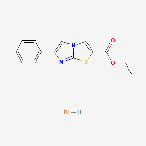 Ethyl 6-phenylimidazo[2,1-b][1,3]thiazole-2-carboxylate hydrobromide