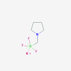molecular formula C5H10BF3KN B1486700 Potassium trifluoro[(pyrrolidin-1-yl)methyl]borate CAS No. 888711-53-3