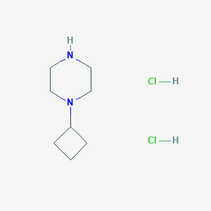 molecular formula C8H18Cl2N2 B1486704 1-Cyclobutylpiperazine dihydrochloride CAS No. 799557-65-6