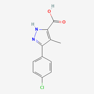 5-(4-chlorophenyl)-4-methyl-1H-pyrazole-3-carboxylic acid
