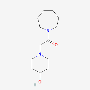 1-(Azepan-1-yl)-2-(4-hydroxypiperidin-1-yl)ethan-1-one