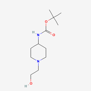 molecular formula C12H24N2O3 B1486717 [1-(2-Hydroxy-ethyl)-piperidin-4-yl]-carbamic acid tert-butyl ester CAS No. 558443-53-1