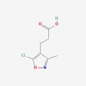 molecular formula C7H8ClNO3 B1486720 3-(5-Chloro-3-methyl-1,2-oxazol-4-yl)propanoic acid CAS No. 1209765-87-6