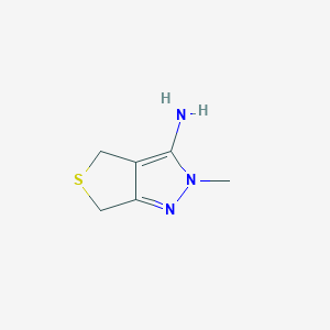 molecular formula C6H9N3S B1486722 2-methyl-2,6-dihydro-4H-thieno[3,4-c]pyrazol-3-amine CAS No. 214542-56-0