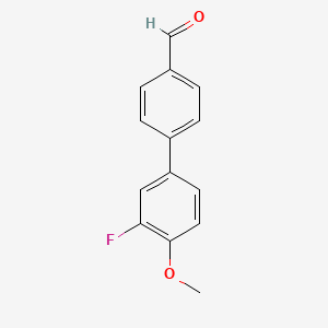 molecular formula C14H11FO2 B1486723 4-(3-Fluoro-4-methoxyphenyl)benzaldehyde CAS No. 716344-20-6
