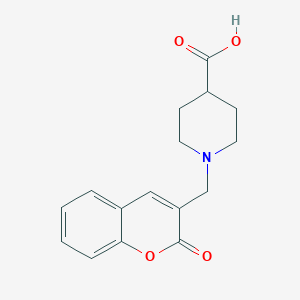 1-[(2-oxo-2H-chromen-3-yl)methyl]piperidine-4-carboxylic acid