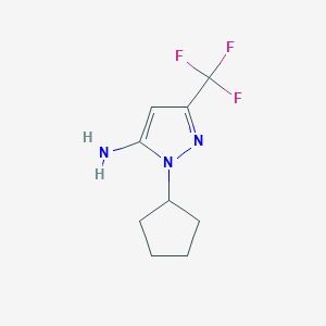 1-cyclopentyl-3-(trifluoromethyl)-1H-pyrazol-5-amine