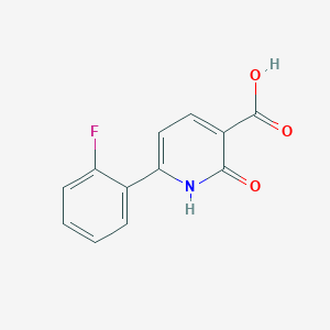 molecular formula C12H8FNO3 B1486733 6-(2-Fluorophenyl)-2-oxo-1,2-dihydropyridine-3-carboxylic acid CAS No. 1204297-31-3