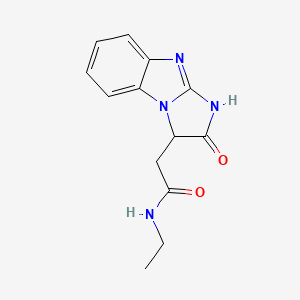 molecular formula C13H14N4O2 B1486740 N-ethyl-2-(2-oxo-2,3-dihydro-1H-imidazo[1,2-a]benzimidazol-3-yl)acetamide CAS No. 1428138-90-2