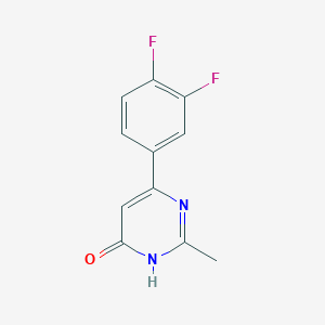 molecular formula C11H8F2N2O B1486742 6-(3,4-Difluorophenyl)-2-methylpyrimidin-4-ol CAS No. 1694268-20-6