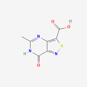 molecular formula C7H5N3O3S B1486746 5-Methyl-7-oxo-6,7-dihydroisothiazolo[4,3-d]pyrimidine-3-carboxylic acid CAS No. 483358-59-4