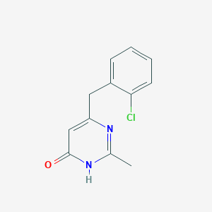 molecular formula C12H11ClN2O B1486748 6-(2-Chlorobenzyl)-2-methylpyrimidin-4-ol CAS No. 2092040-25-8