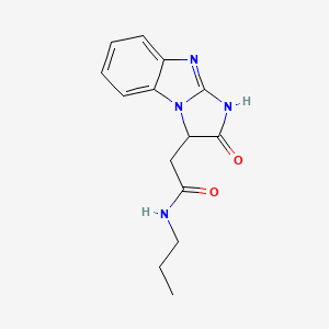 2-(2-oxo-2,3-dihydro-1H-imidazo[1,2-a]benzimidazol-3-yl)-N-propylacetamide