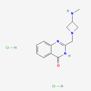 2-((3-(methylamino)azetidin-1-yl)methyl)quinazolin-4(3H)-one dihydrochloride