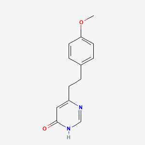 molecular formula C13H14N2O2 B1486754 6-(4-Methoxyphenethyl)pyrimidin-4-ol CAS No. 2098004-72-7
