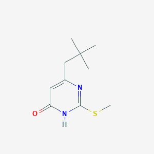molecular formula C10H16N2OS B1486755 2-(methylthio)-6-neopentylpyrimidin-4(3H)-one CAS No. 2097962-68-8