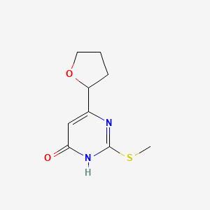 2-(methylthio)-6-(tetrahydrofuran-2-yl)pyrimidin-4(3H)-one
