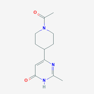 1-(4-(6-Hydroxy-2-methylpyrimidin-4-yl)piperidin-1-yl)ethan-1-one