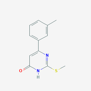 2-(methylthio)-6-(m-tolyl)pyrimidin-4(3H)-one