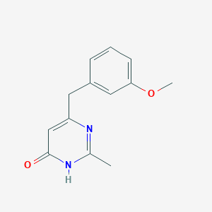 6-(3-Methoxybenzyl)-2-methylpyrimidin-4-ol