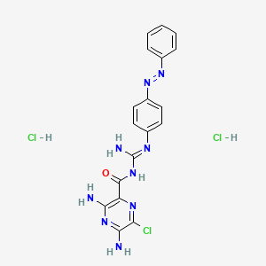 3,5-Diamino-6-chloro-N-[imino[[4-(2-phenyldiazenyl)phenyl]amino]methyl]-2-pyrazinecarboxamide dihydrochloride