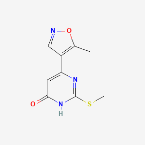 6-(5-methylisoxazol-4-yl)-2-(methylthio)pyrimidin-4(3H)-one