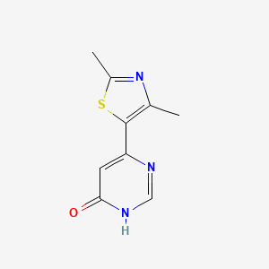molecular formula C9H9N3OS B1486779 6-(2,4-二甲基噻唑-5-基)嘧啶-4-醇 CAS No. 2092803-52-4