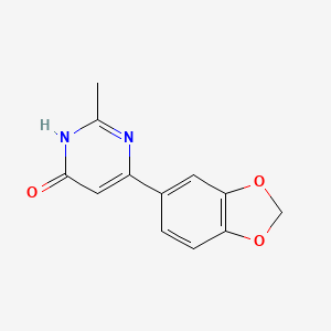 6-(Benzo[d][1,3]dioxol-5-yl)-2-methylpyrimidin-4-ol