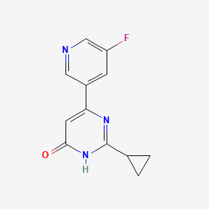 2-Cyclopropyl-6-(5-fluoropyridin-3-yl)pyrimidin-4-ol