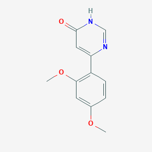 molecular formula C12H12N2O3 B1486799 6-(2,4-Dimethoxyphenyl)pyrimidin-4-ol CAS No. 1203703-91-6