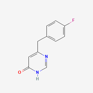 molecular formula C11H9FN2O B1486801 6-(4-Fluorobenzyl)pyrimidin-4-ol CAS No. 2090849-04-8