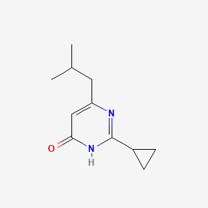 molecular formula C11H16N2O B1486805 4(3H)-Pyrimidinone, 2-cyclopropyl-6-(2-methylpropyl)- CAS No. 945955-11-3