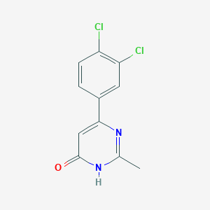 molecular formula C11H8Cl2N2O B1486806 6-(3,4-Dichlorophenyl)-2-methylpyrimidin-4-ol CAS No. 1700282-43-4