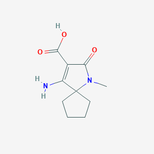 4-Amino-1-methyl-2-oxo-1-azaspiro[4.4]non-3-ene-3-carboxylic acid