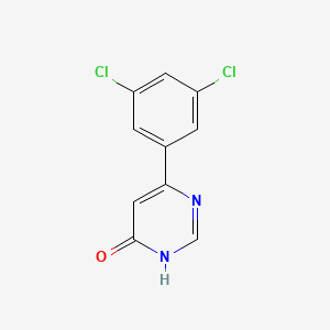 molecular formula C10H6Cl2N2O B1486810 6-(3,5-Dichlorophenyl)pyrimidin-4-ol CAS No. 1700108-97-9