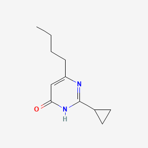 molecular formula C11H16N2O B1486811 6-Butyl-2-cyclopropylpyrimidin-4-ol CAS No. 1698500-97-8