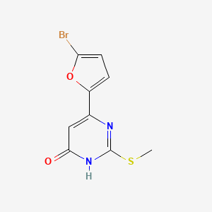 6-(5-bromofuran-2-yl)-2-(methylthio)pyrimidin-4(3H)-one